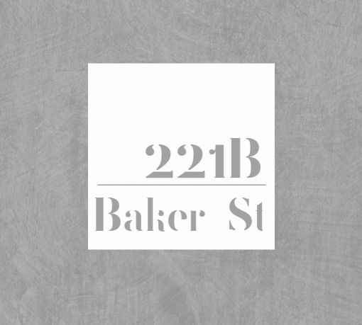 Personalized Address Plaque – White 25cm x 25cm