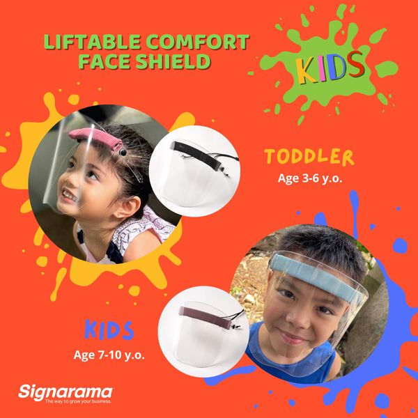 Liftable Face Shield – Comfort Color Match for Kids